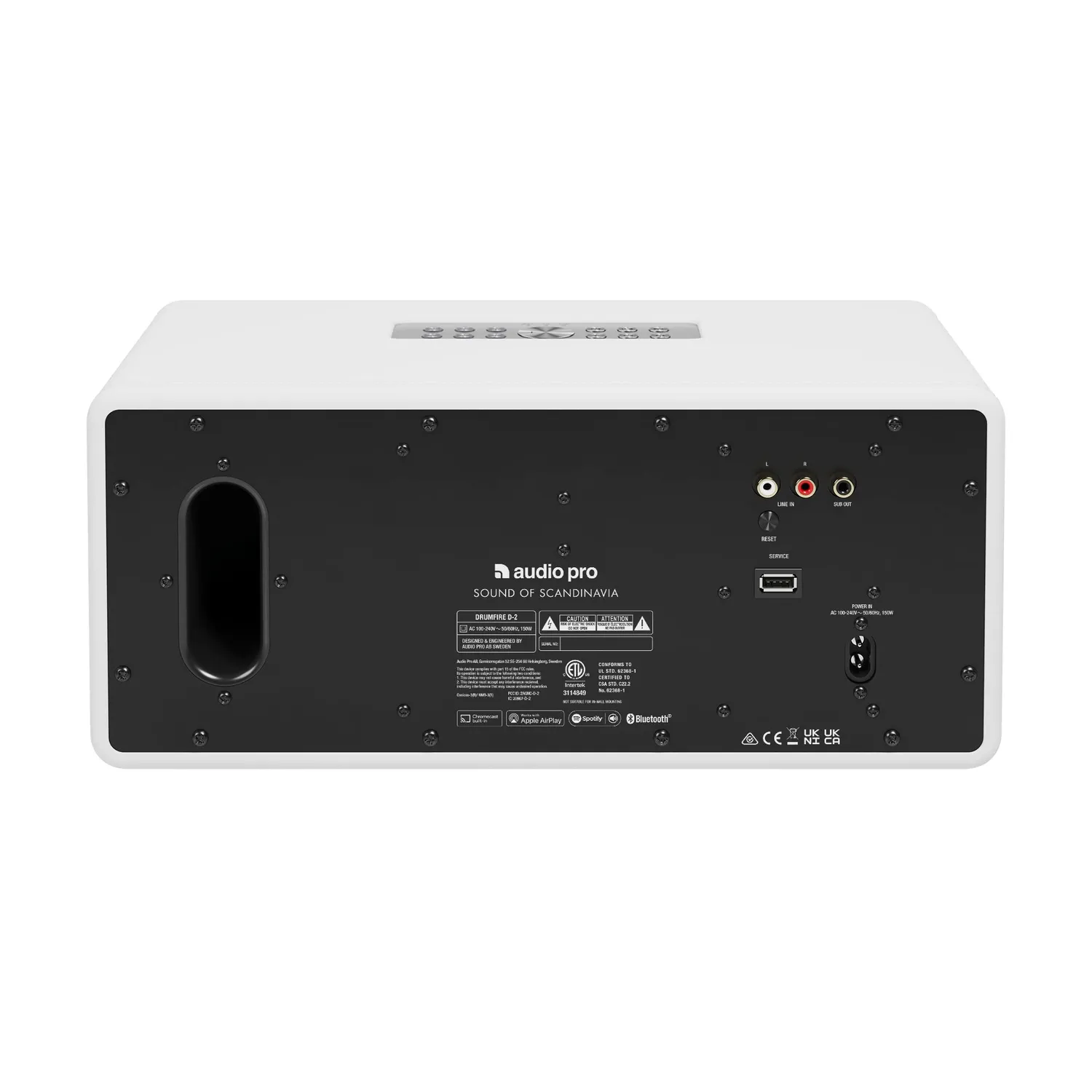 Audio Pro Drumfire D-2 altoparlante WiFi bianco seta multiroom