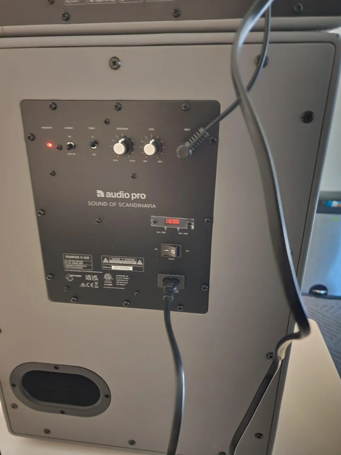 Audio Pro Drumfire II Cassa WiFi Bianco Seta Multiroom