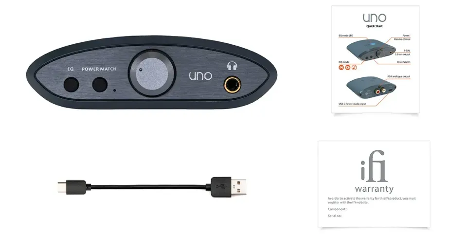 iFi Uno DAC USB Sabre 32 bit DSD256 MQA portatile