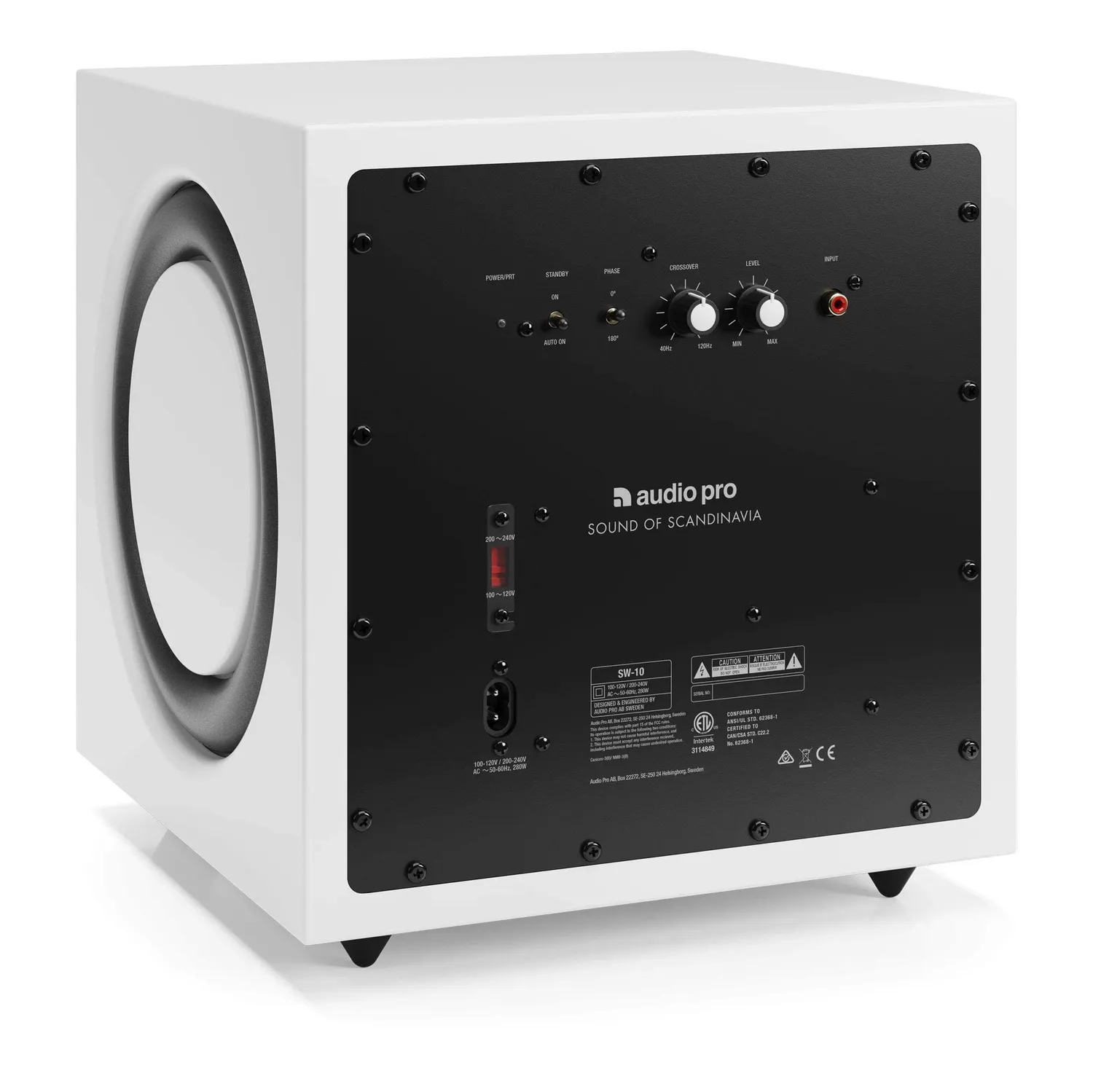 Audio Pro SW-10 subwoofer attivo bianco con cavo 200W