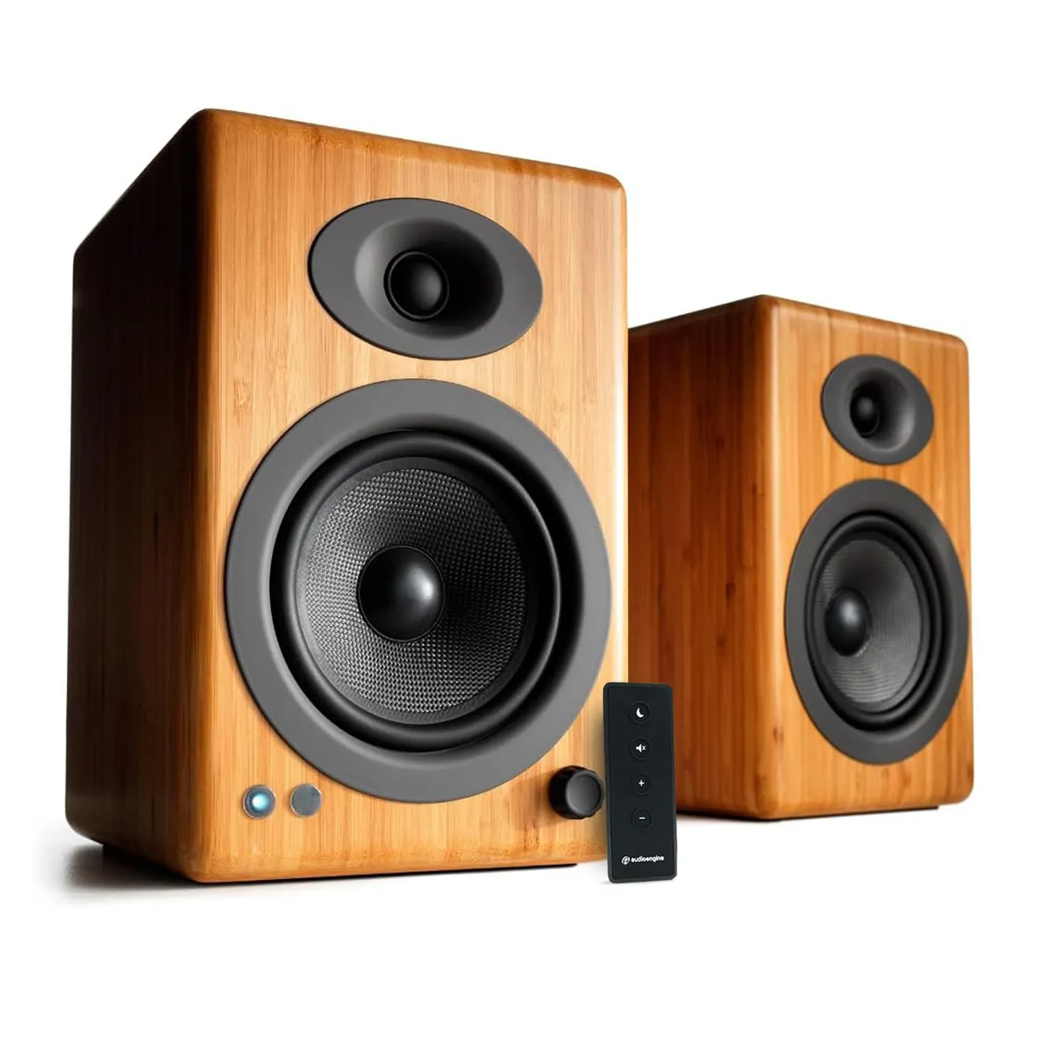 Audioengine A5+ diffusori scaffale bambù wireless 150W