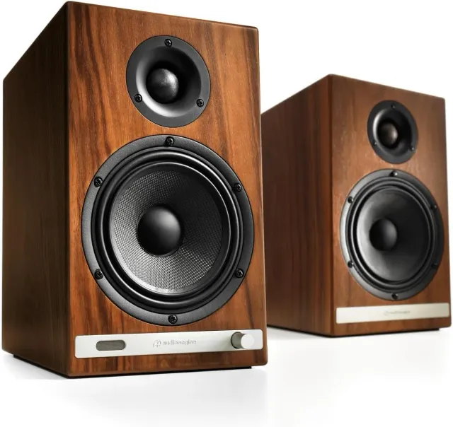 Audioengine HD6 diffusori wireless marrone 24-bit Bluetooth