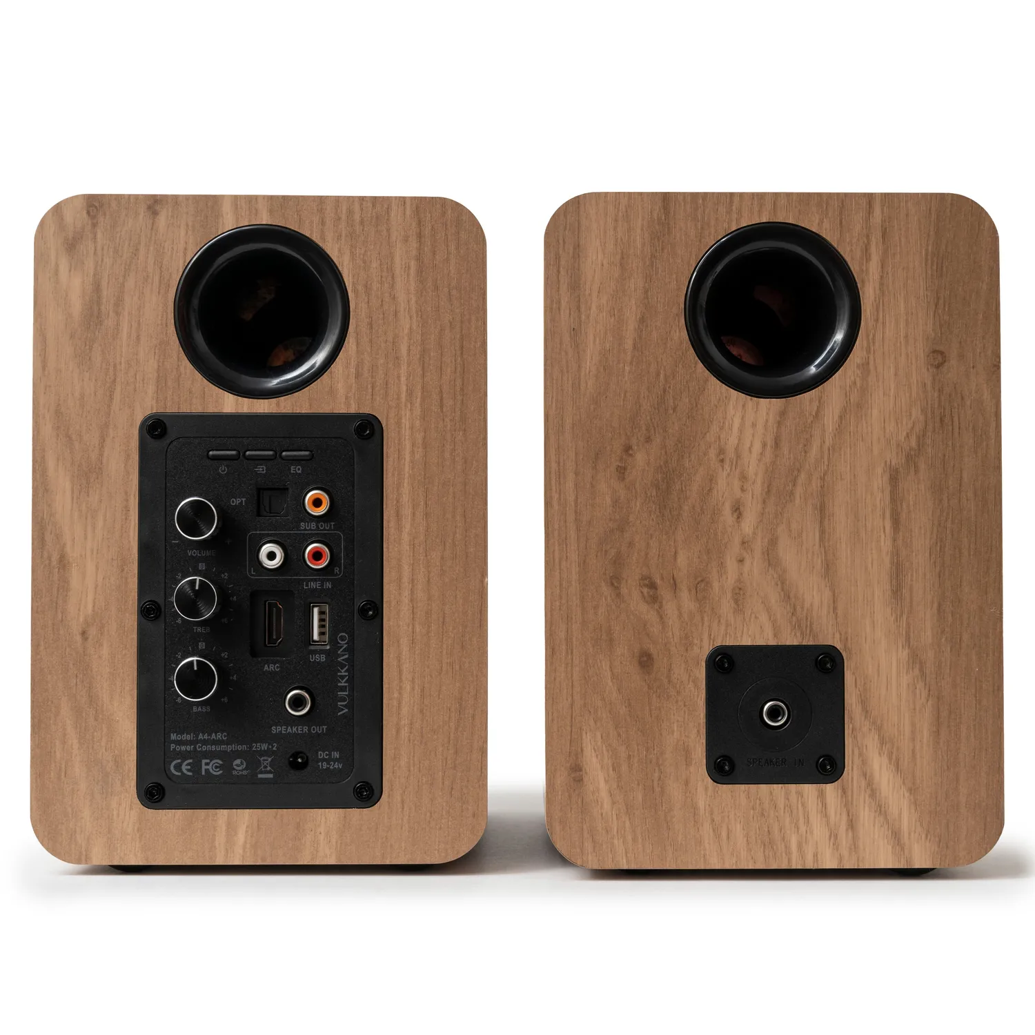 Vulkkano A4 ARC diffusori attivi neri ARC SUB