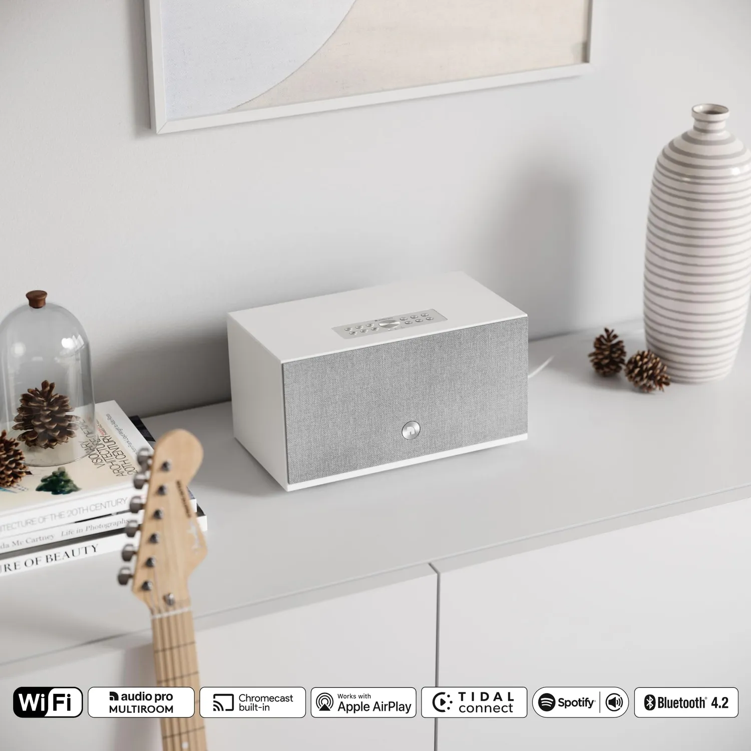 Audio Pro C10 MKII speaker WiFi bianco AirPlay Google Cast
