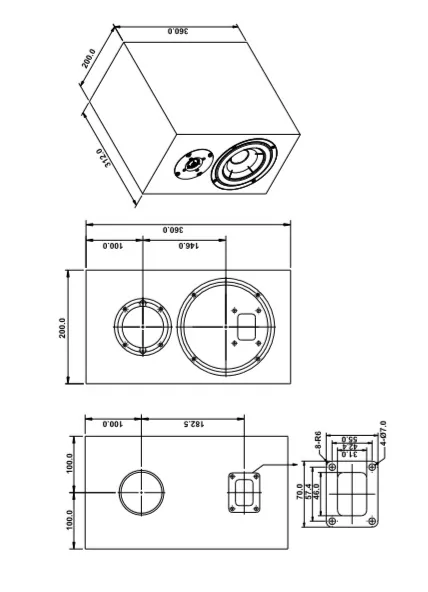 SB Acoustics Bromo Kit Diffusori Open Source Legno