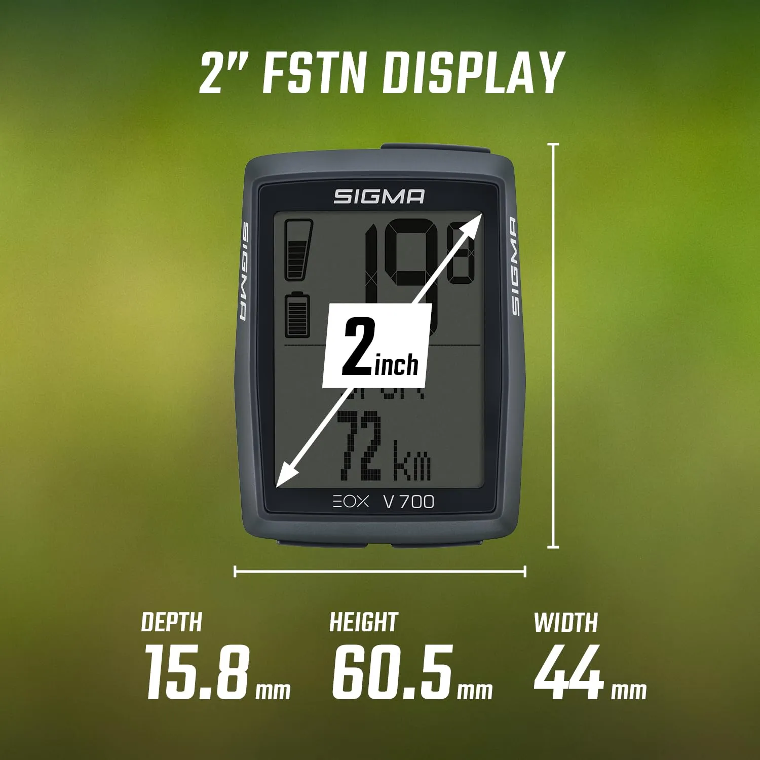 Sigma EOX View 700 display e-bike con Butler
