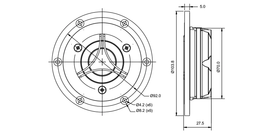 SB Acoustics Satori TW29BN tweeter berillio