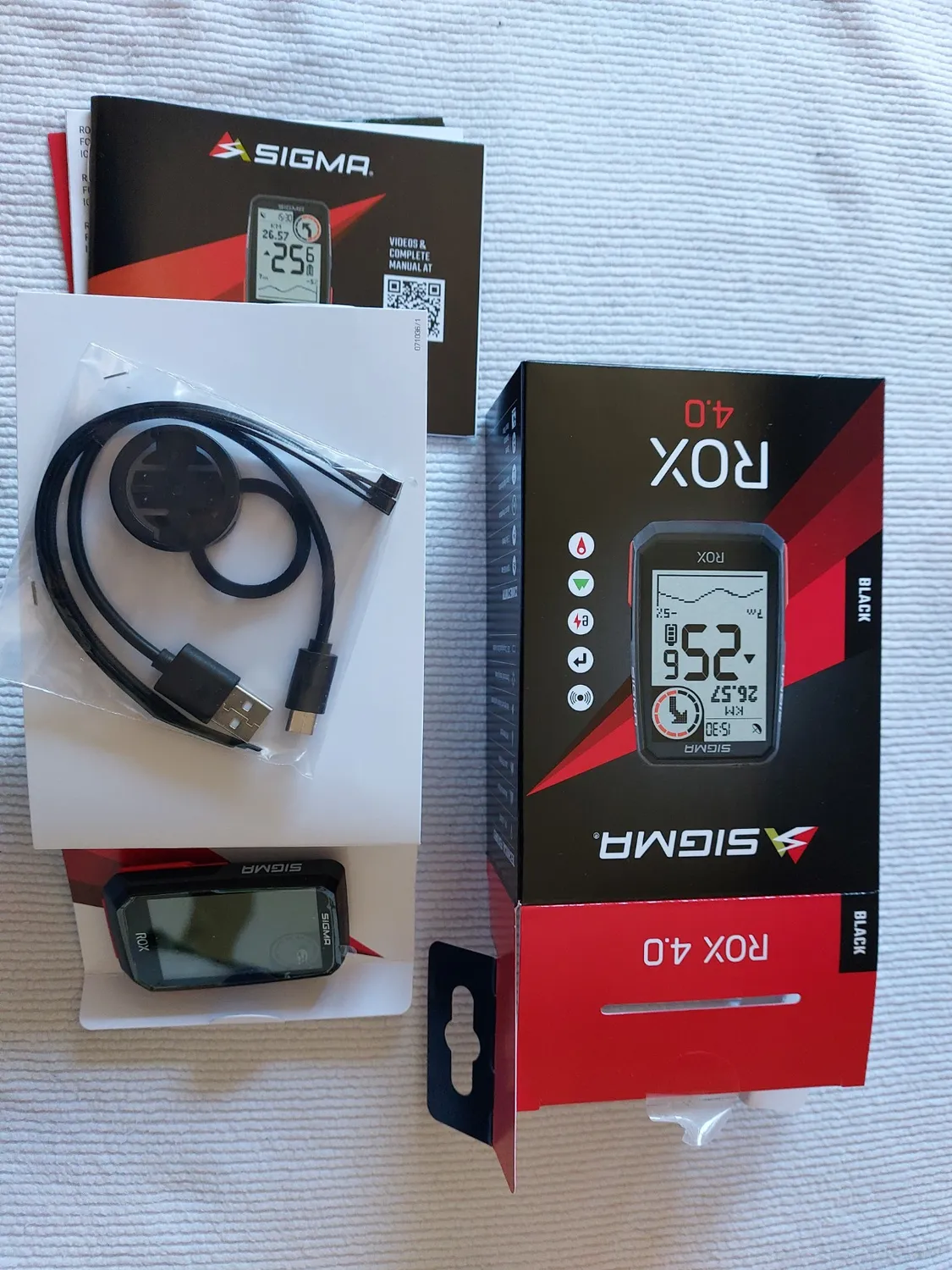 Sigma ROX 4.0 Black ciclocomputer GPS con altimetro