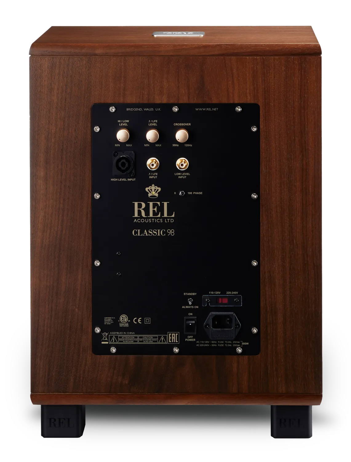 REL Classic 98 subwoofer singolo cassa chiusa musicale