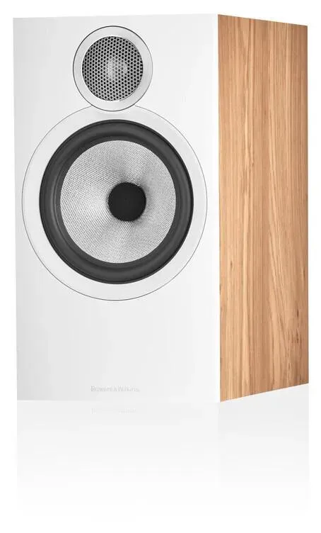 Bowers & Wilkins 607 S3 diffusori scaffale rovere Continuum