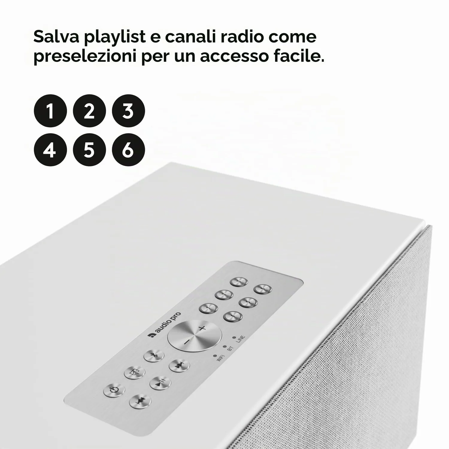 Audio Pro C10 MKII speaker WiFi bianco AirPlay Google Cast