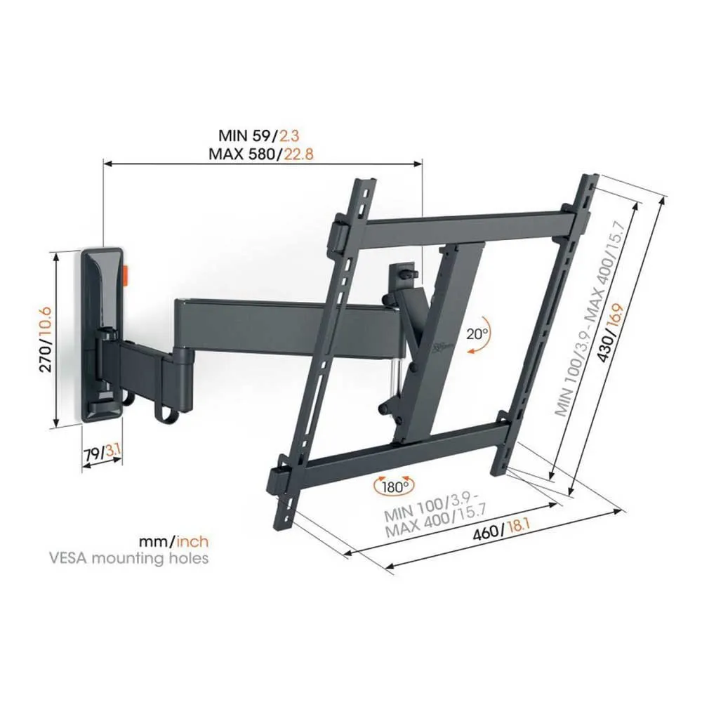 Vogel's TVM 3443 supporto TV 32-65" full-motion 180°