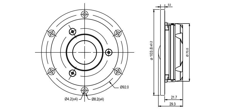 SB Acoustics Satori TW29DN tweeter cupola tessuto