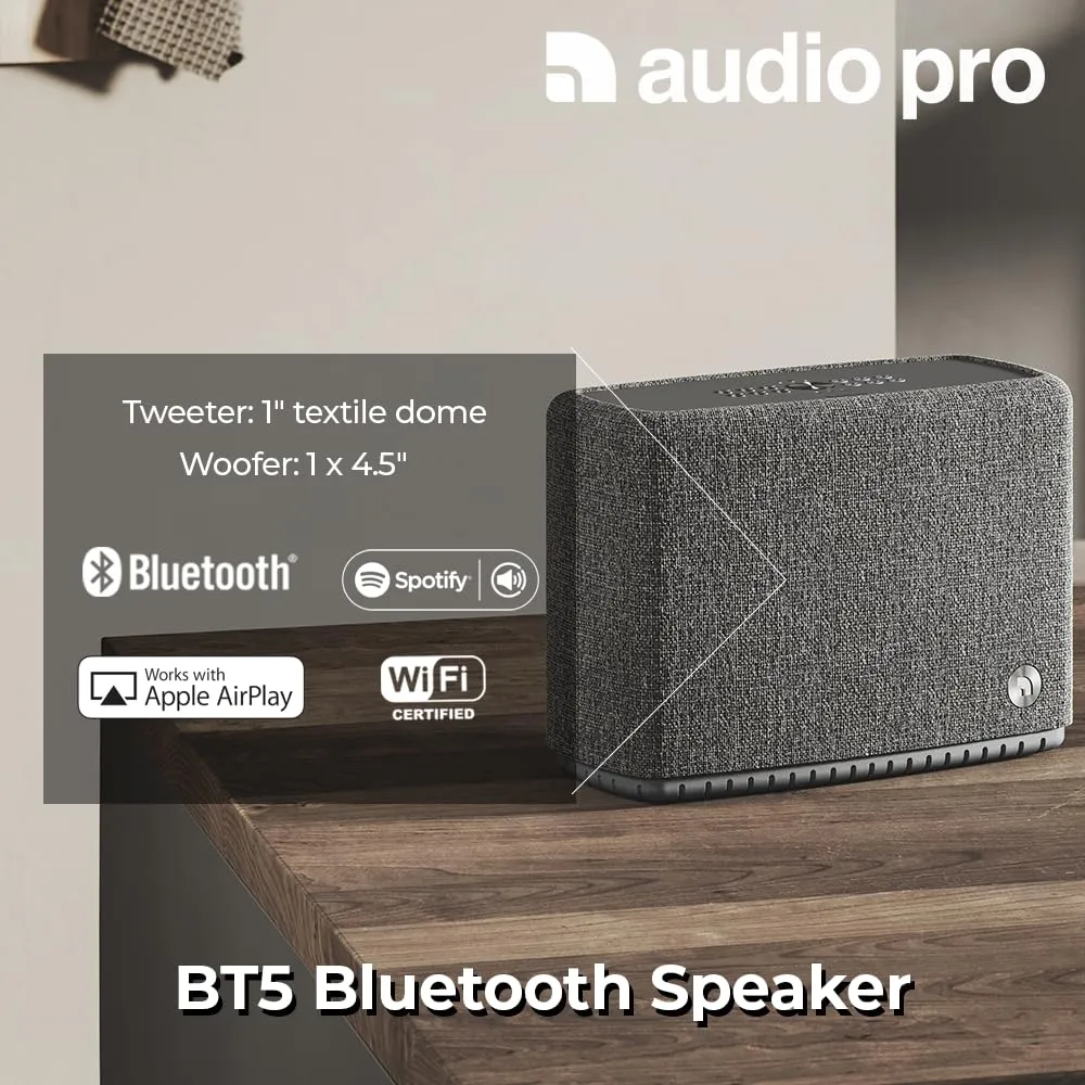 Audio Pro A15 cassa wireless Bluetooth grigio scuro