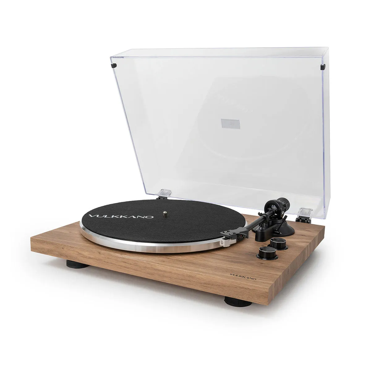 Vulkkano TD10 giradischi marrone cinghia legno