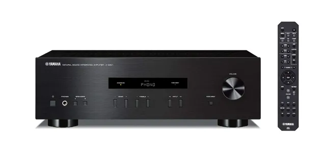 Yamaha A-S201 amplificatore stereo nero phono