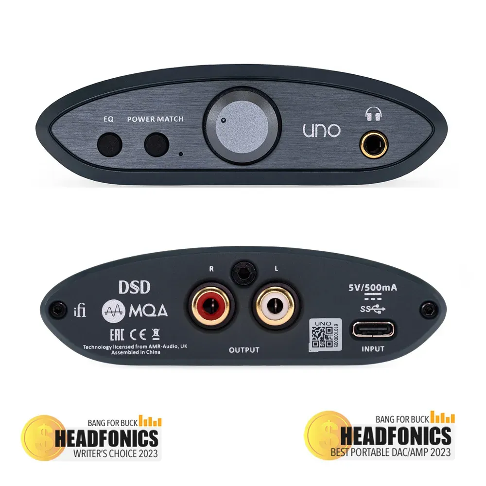 iFi Uno DAC USB Sabre 32 bit DSD256 MQA portatile