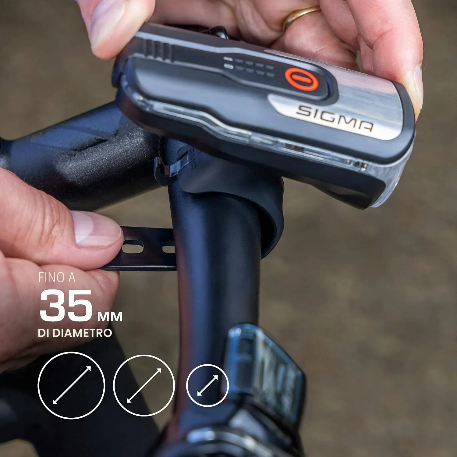 Sigma Aura 80 luce LED bici anteriore 80 lux