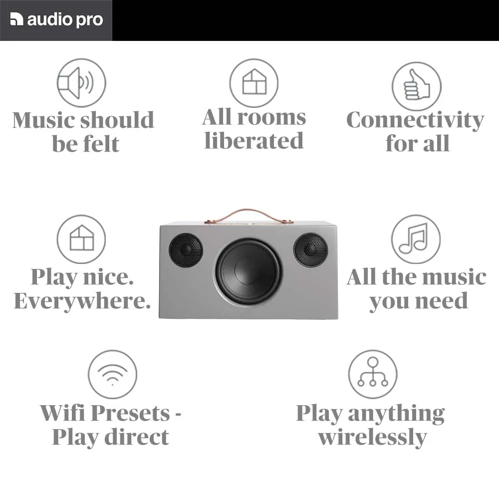 Audio Pro Addon C10 cassa wireless grigia 80W