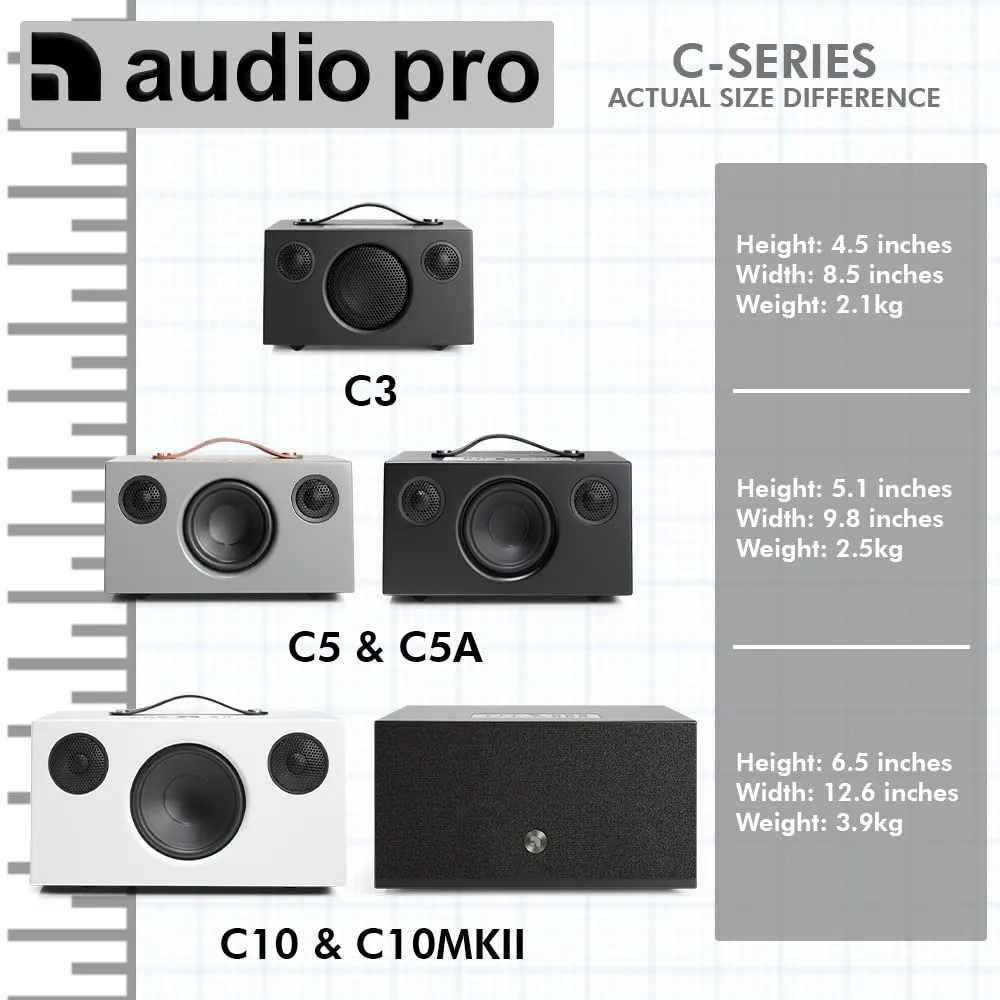 Audio Pro Addon C10 cassa wireless grigia 80W