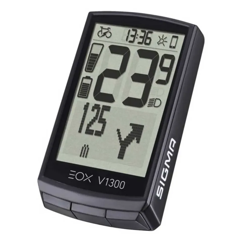 Sigma EOX View 1300 Ciclocomputer E-Bike Butler Nero