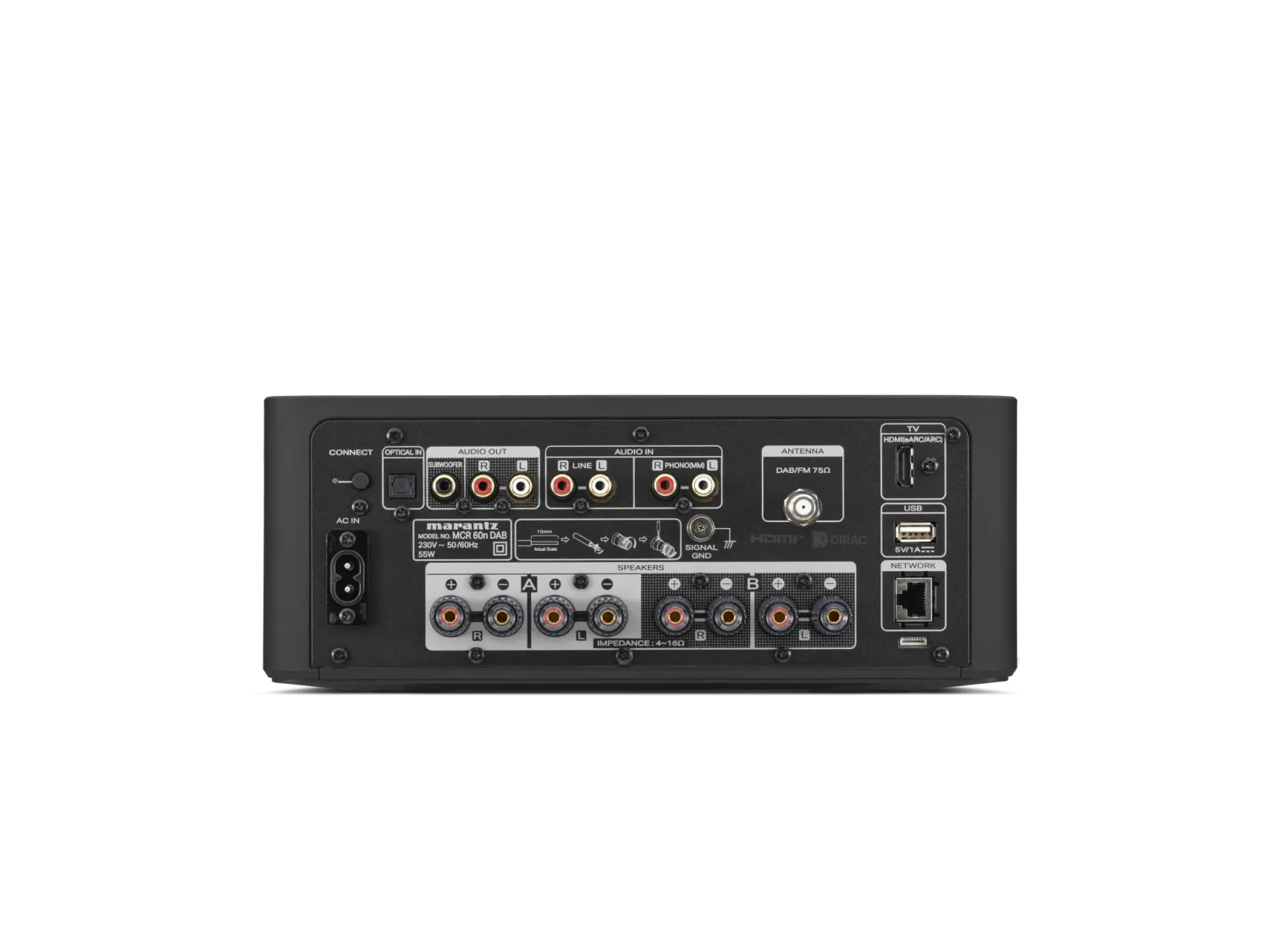 Marantz MCR-60N Black Mini HiFi CD HEOS Phono