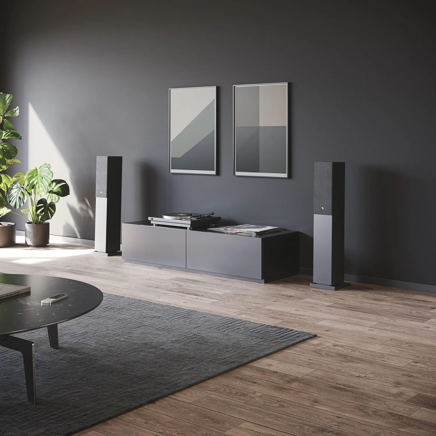 Audio Pro A38W diffusori attivi neri HDMI ARC