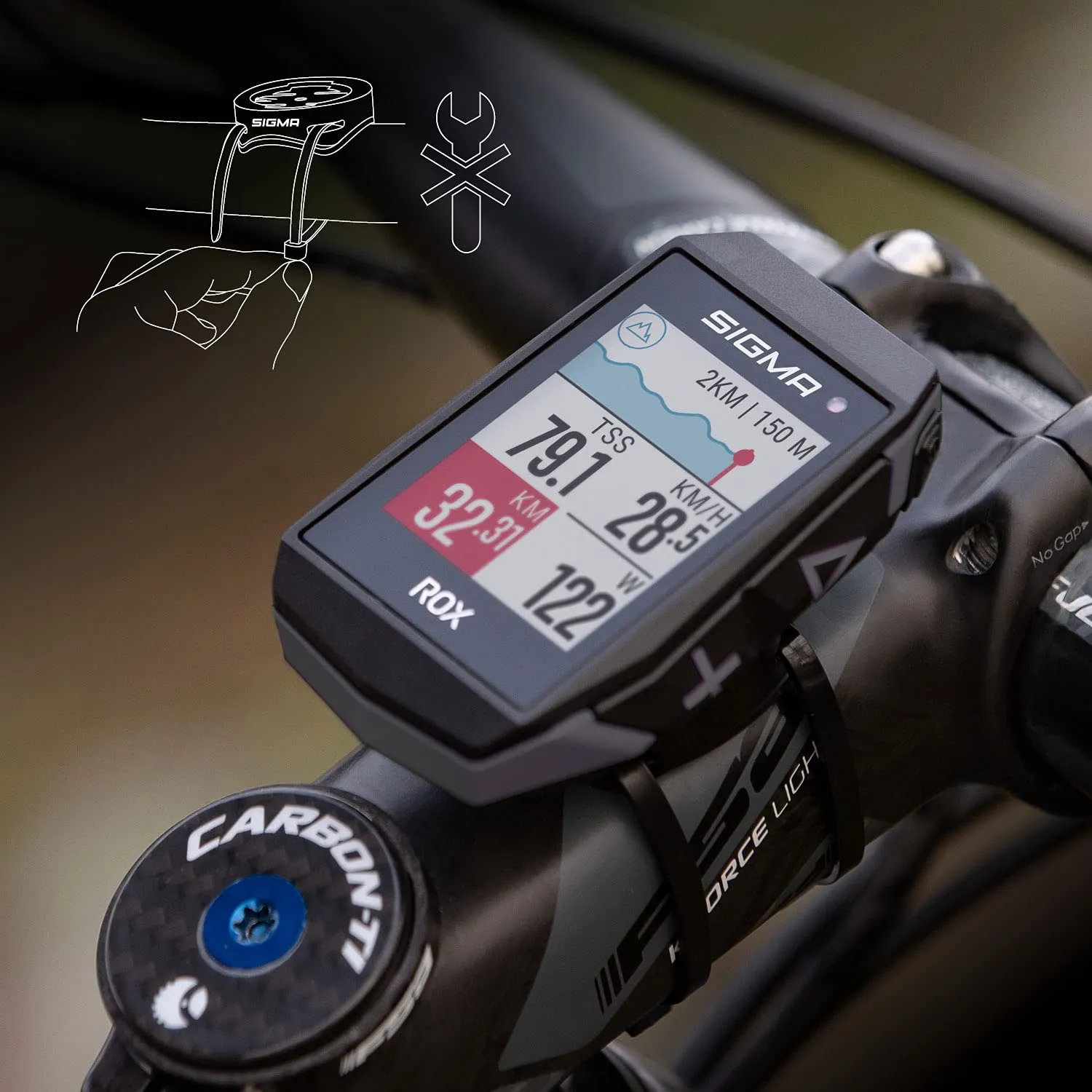 Sigma Sport Rox 11.1 Evo ciclocomputer GPS nero