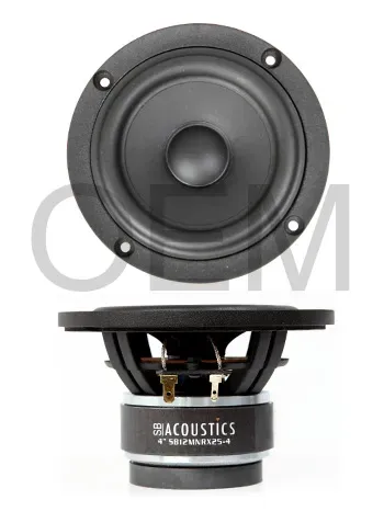 SB Acoustics SB12MNRX25-4 midrange 4" carta 4 ohm