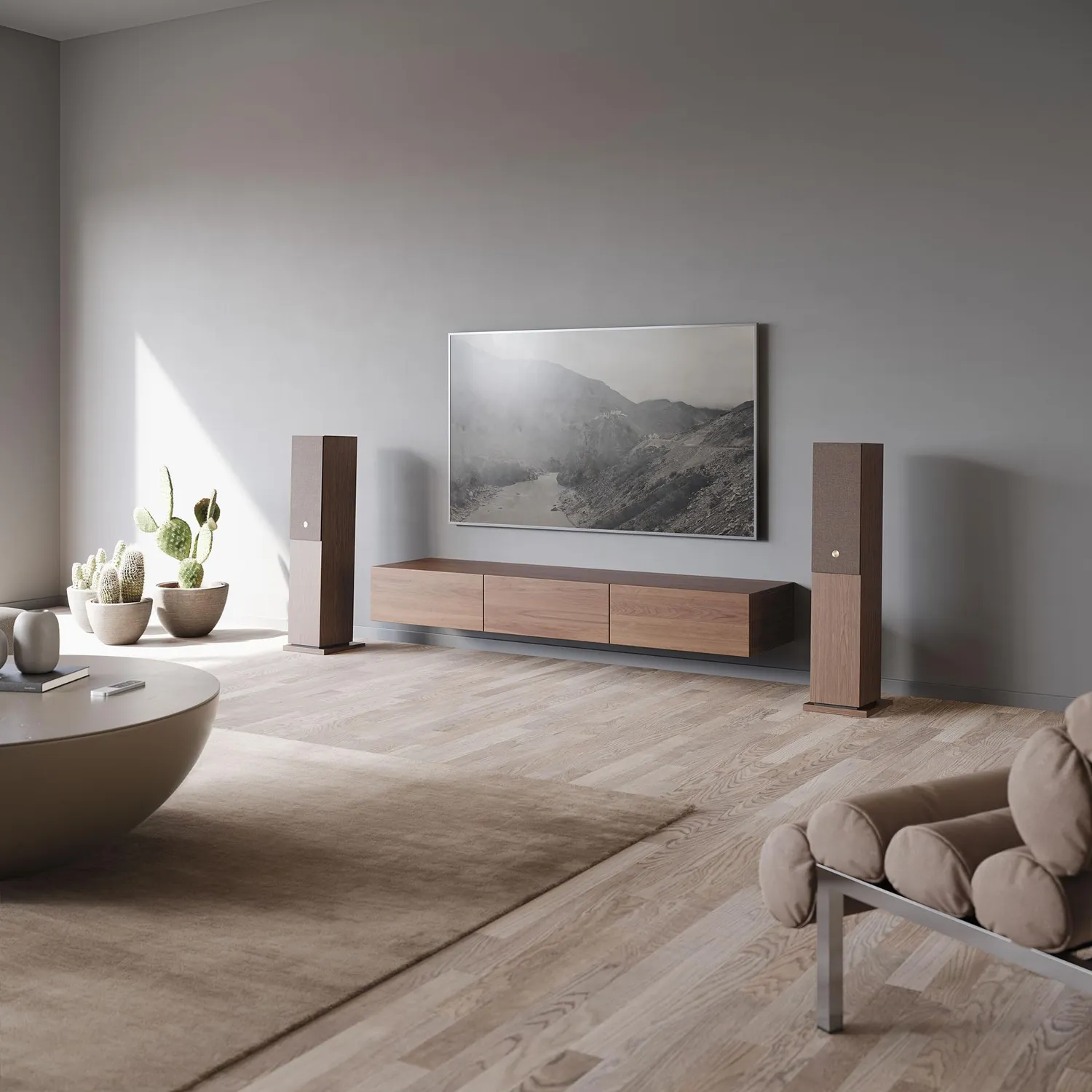 Audio Pro A48W diffusori attivi noce coppia HDMI ARC