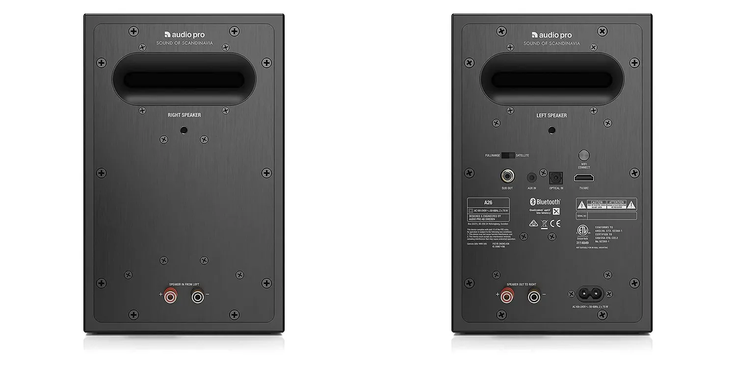 Audio Pro A26 Coppia Casse Wireless Nere ARC