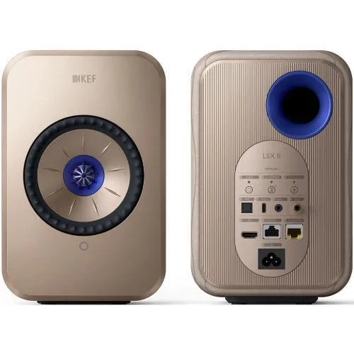 KEF LSX II diffusori wireless neri HDMI-ARC USB-C Uni-Q