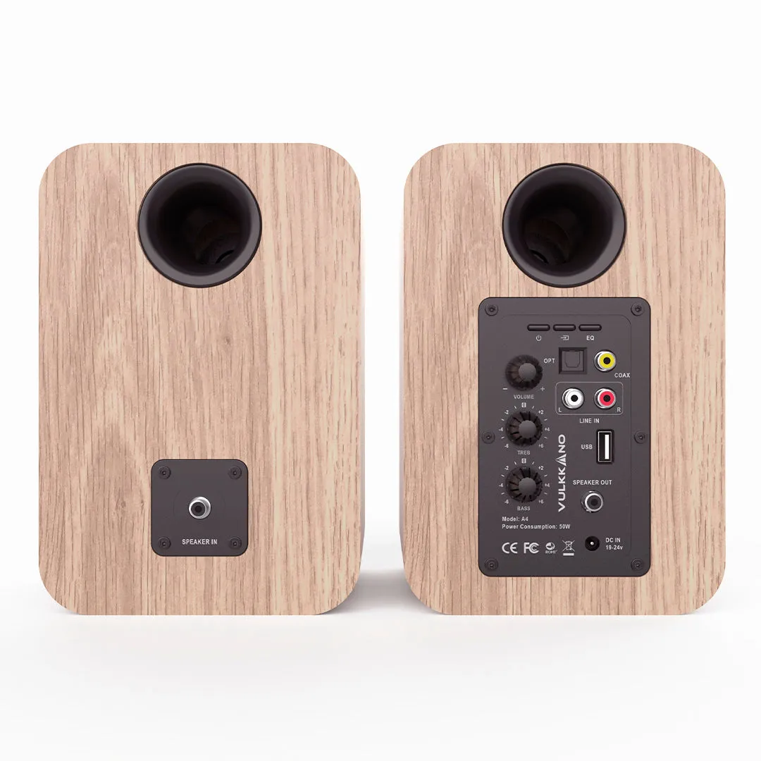 Vulkkano A4 casse attive marrone woofer 4 pollici