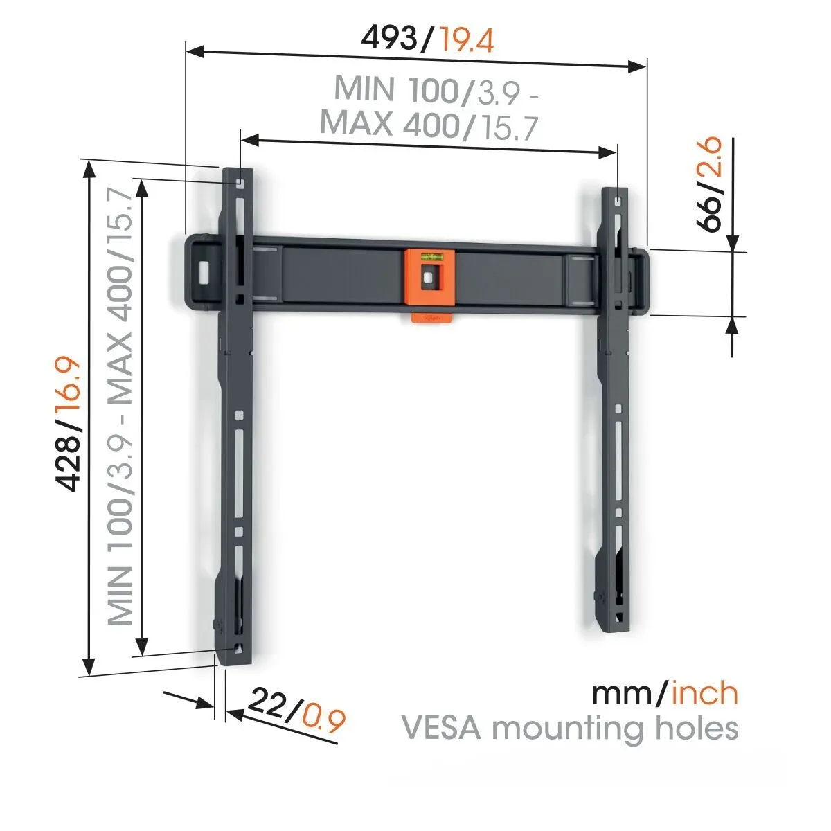 Vogel’s TVM 1403 Supporto TV Parete 32-77" Fisso
