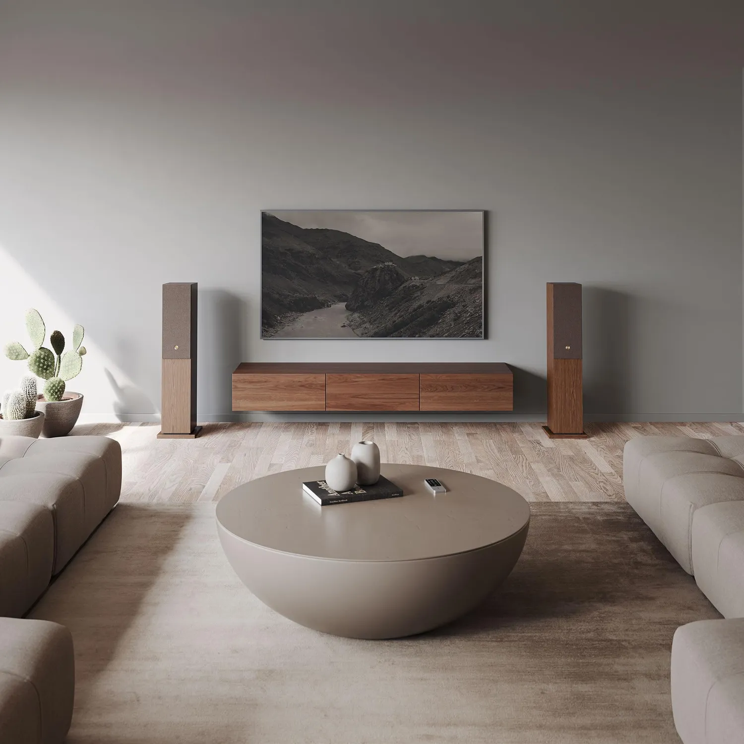 Audio Pro A48W diffusori attivi noce coppia HDMI ARC