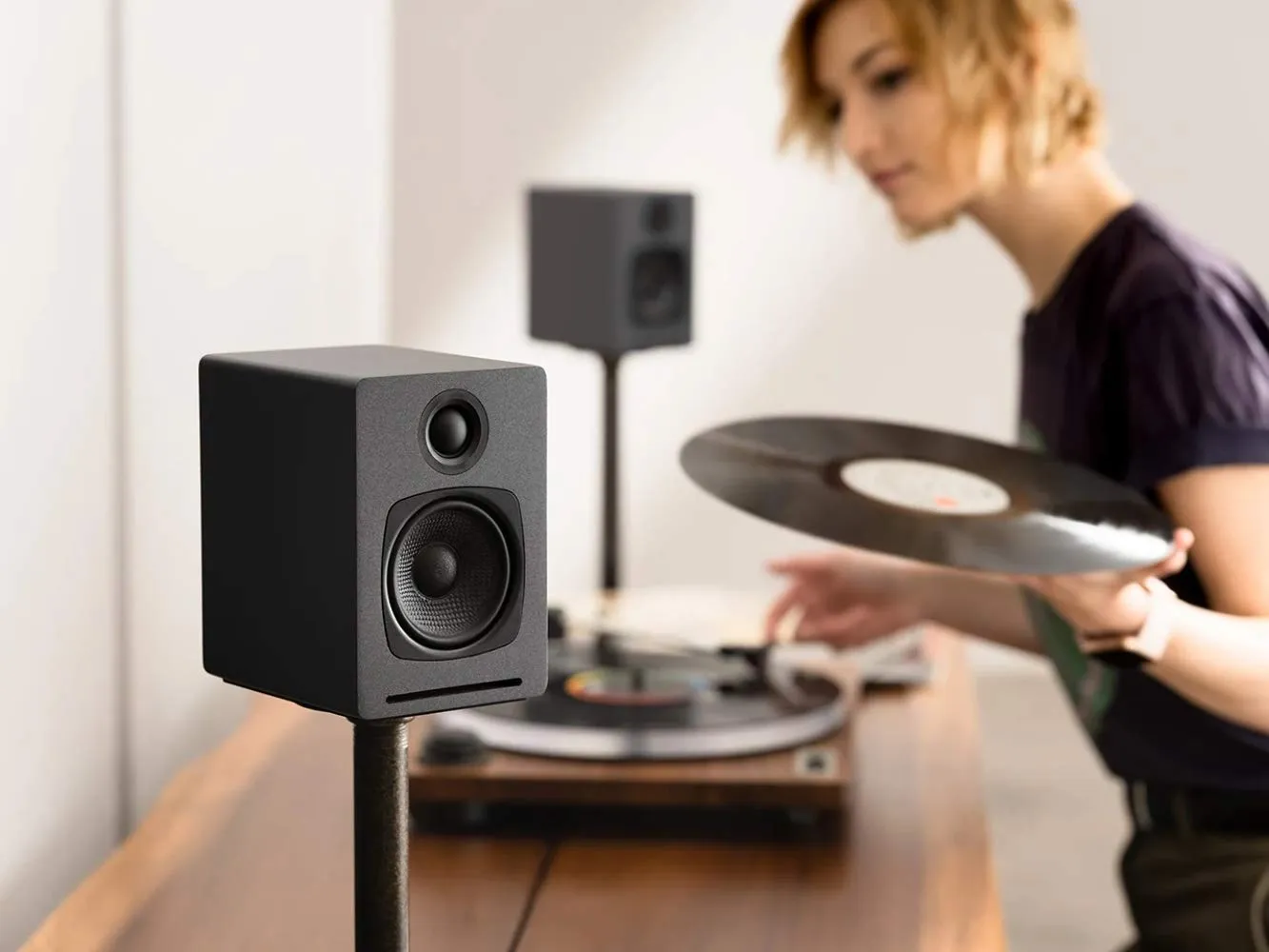Audioengine A1 diffusori Bluetooth grigio coppia aptX