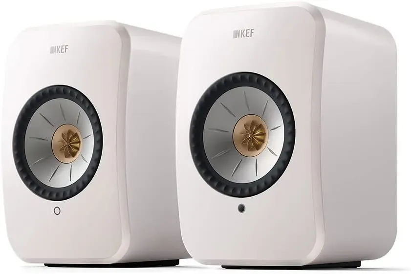 KEF LSX II Diffusori Wireless Bianchi HDMI USB-C