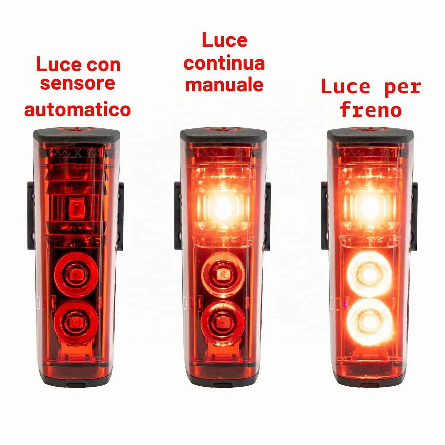 Sigma Sport Aura 80 Blaze set luci bici LED con stop