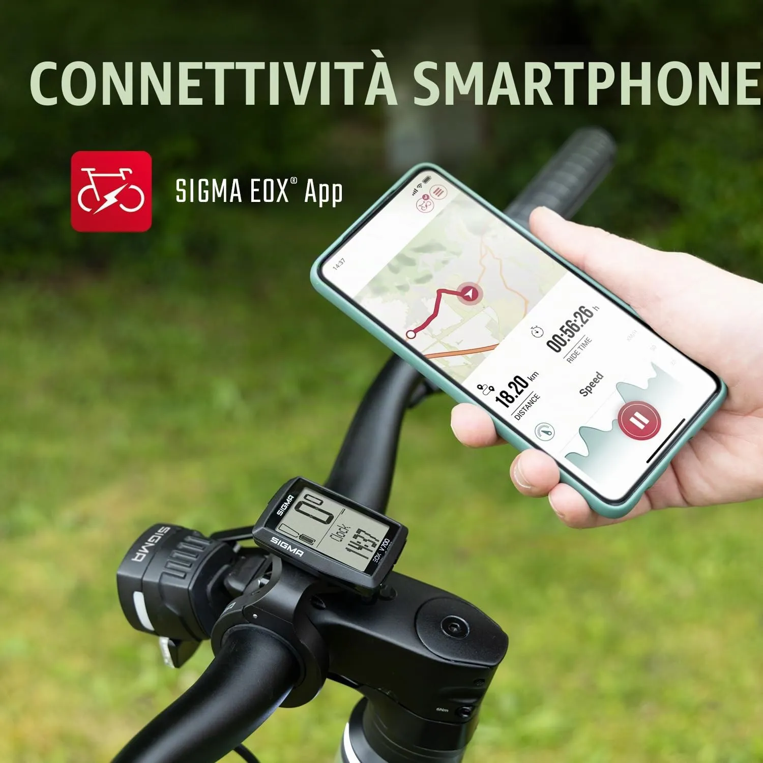 Sigma EOX View 700 display e-bike con Butler