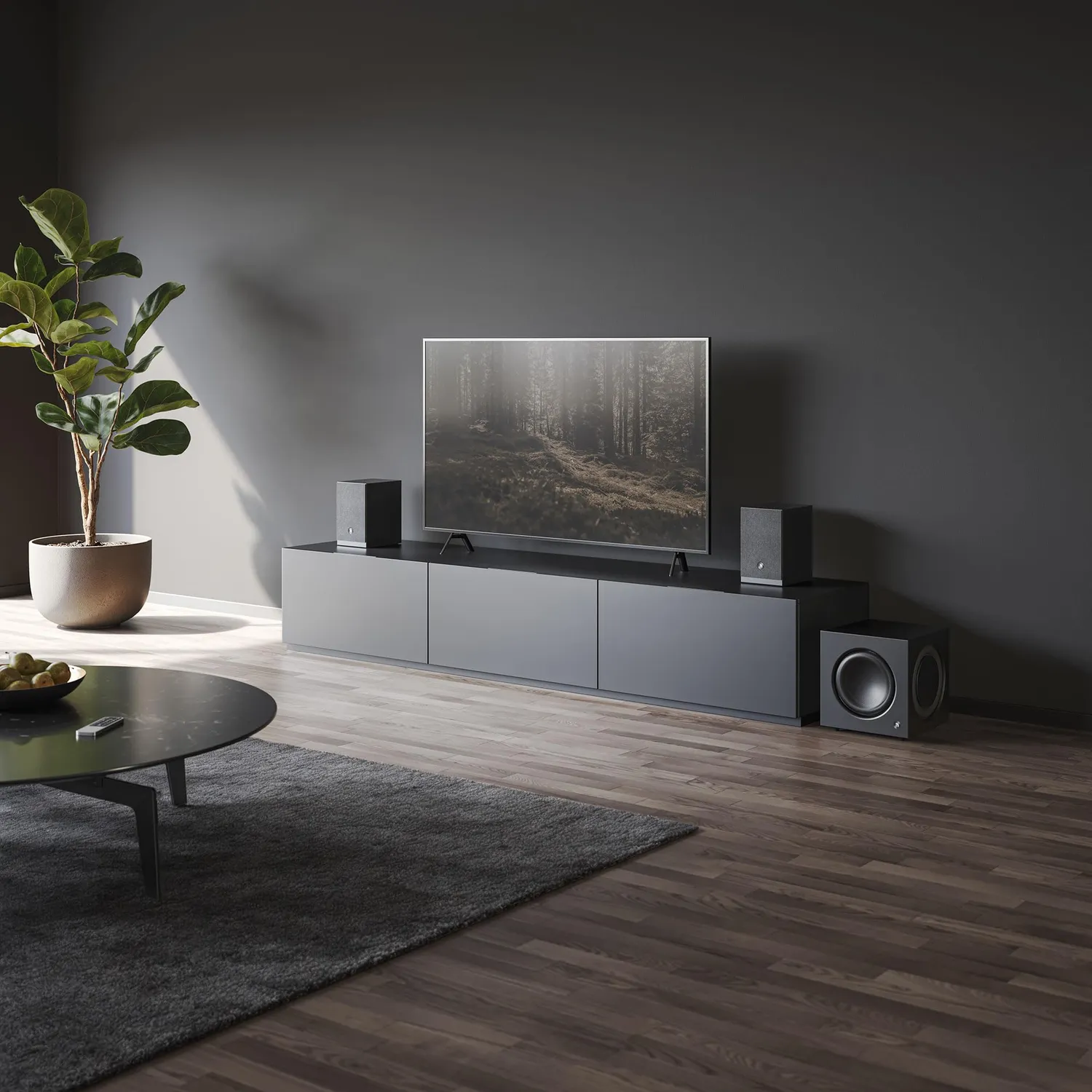 Audio Pro A28W altoparlanti attivi neri HDMI ARC