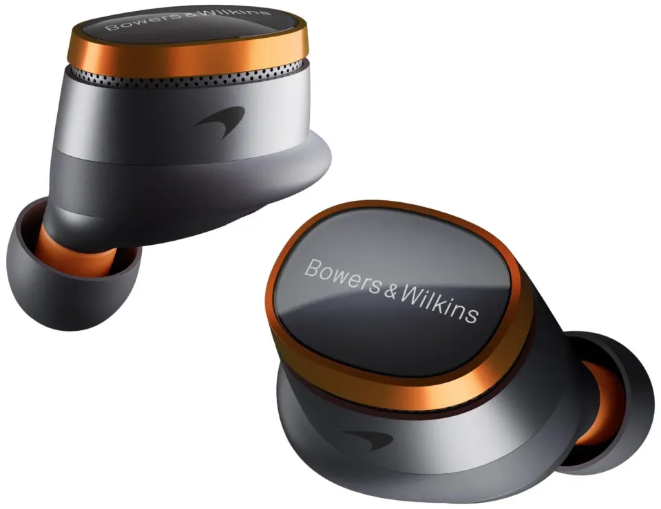 B&W Pi8 McLaren cuffie true wireless arancione