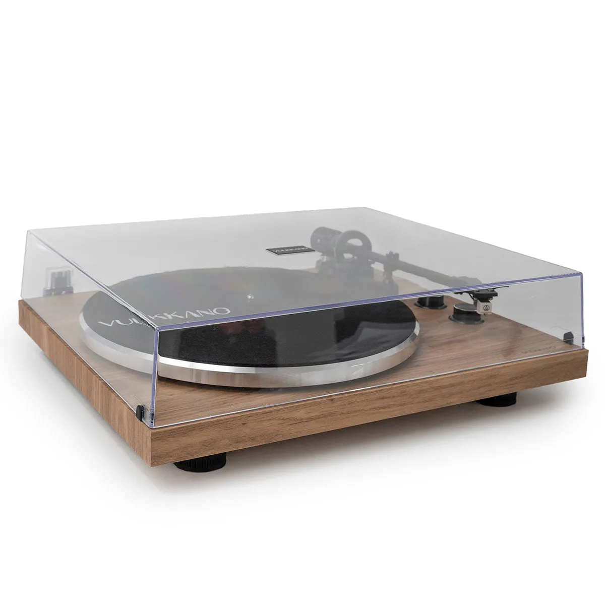 Vulkkano TD10 giradischi marrone cinghia legno