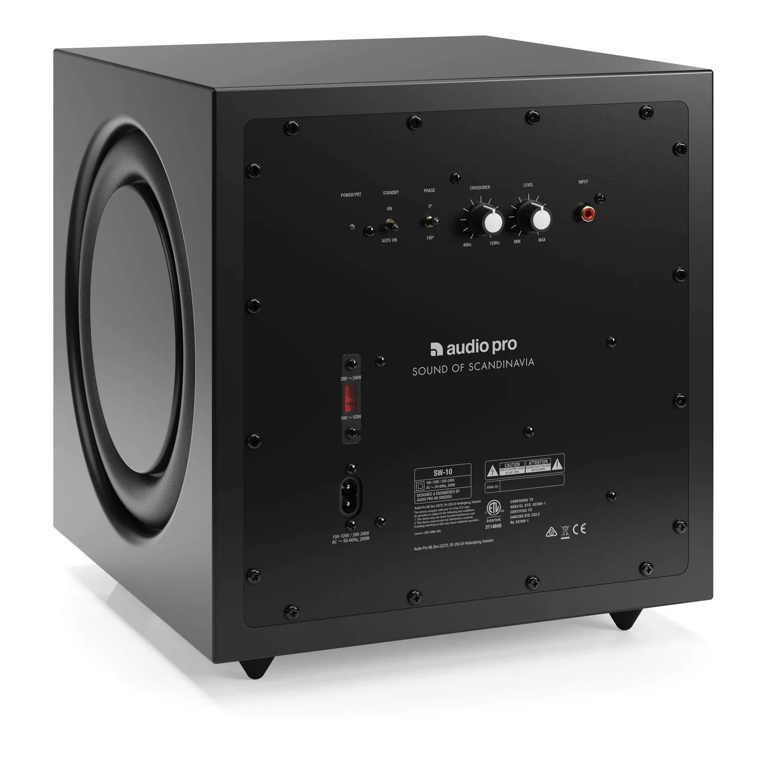 Audio Pro SW-10 subwoofer nero 200W bassi profondi