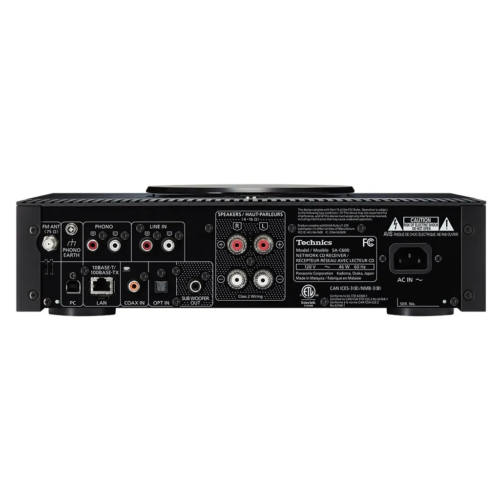 Technics SA-C600 sintoamplificatore nero Premium Class