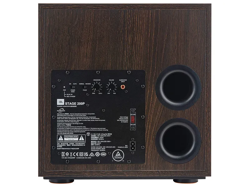 JBL 200P subwoofer attivo 25 cm 150 W bass reflex nero