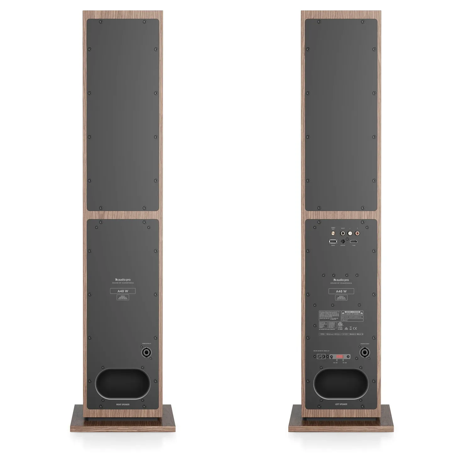 Audio Pro A48W diffusori attivi noce coppia HDMI ARC