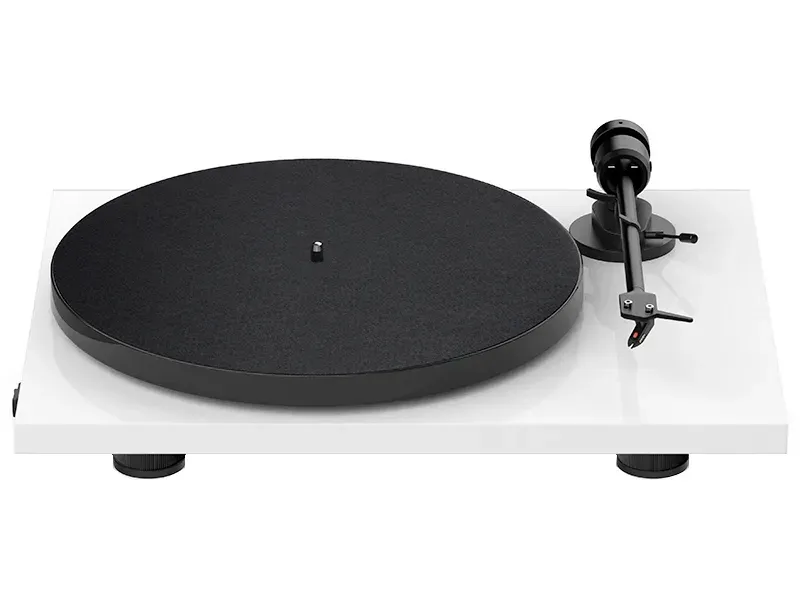 Pro-Ject E1 giradischi cinghia bianco testina OM5E