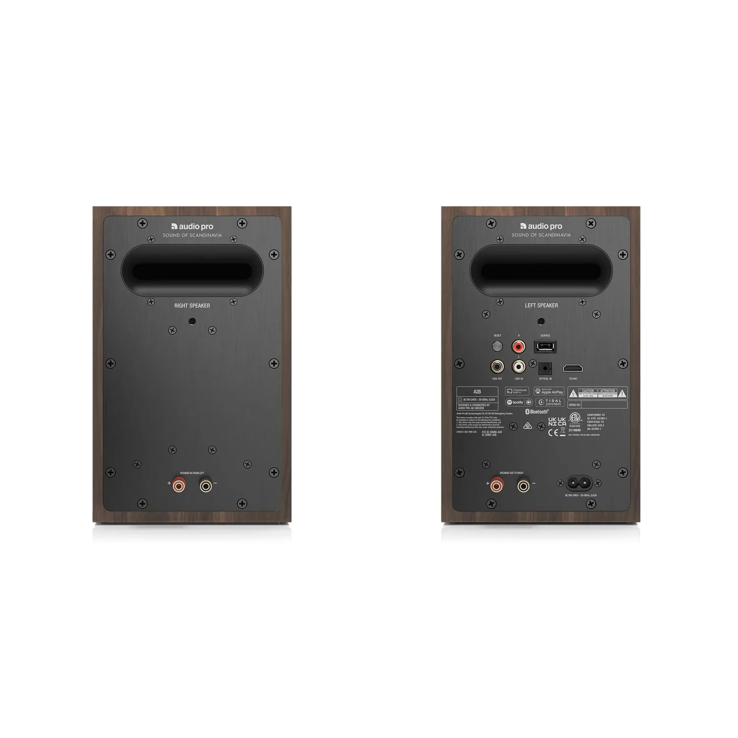 Audio Pro A Series Large casse attive coppia legno HDMI