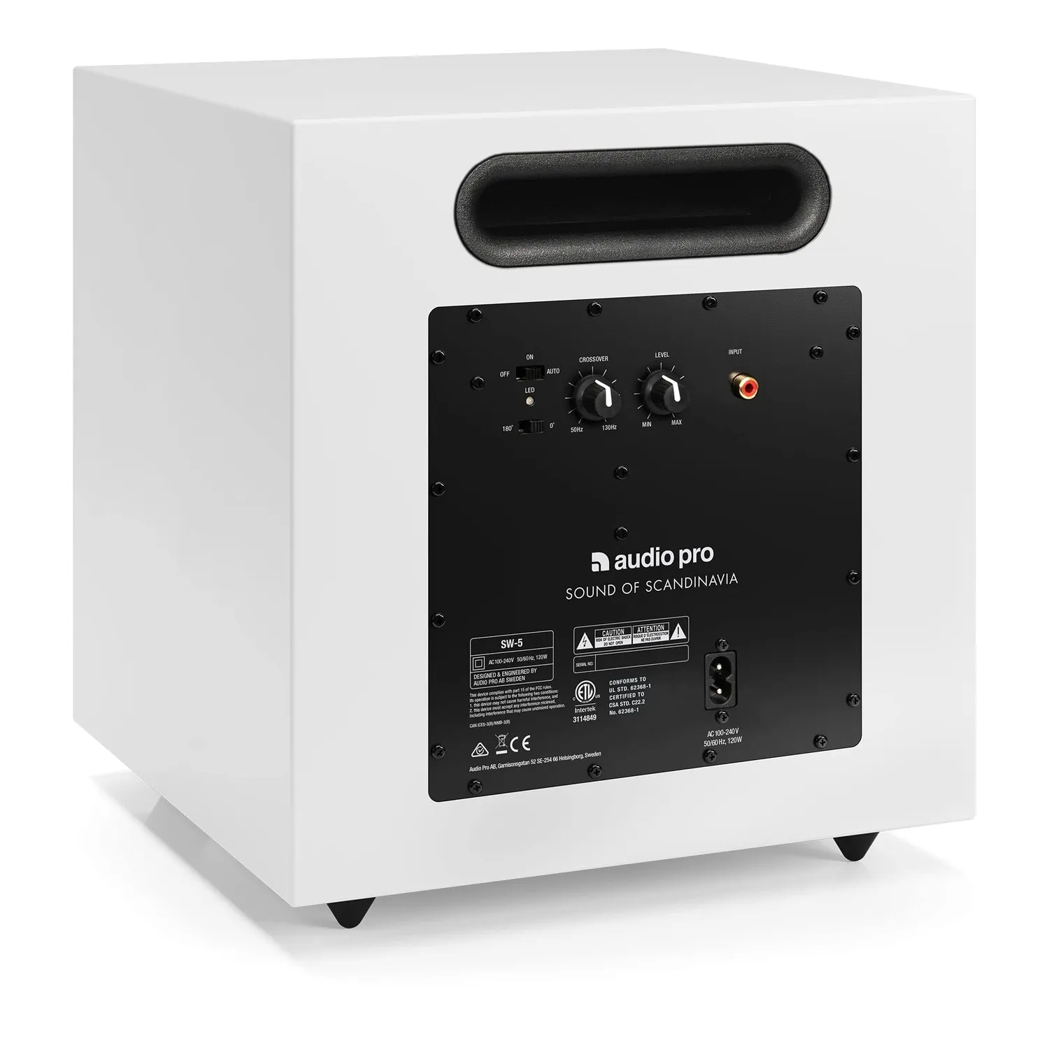 Audio Pro SW-5 subwoofer Wi-Fi bianco 150W