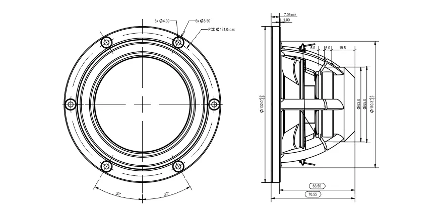SB Acoustics Satori MR13TX-4 midrange 5" TeXtreme